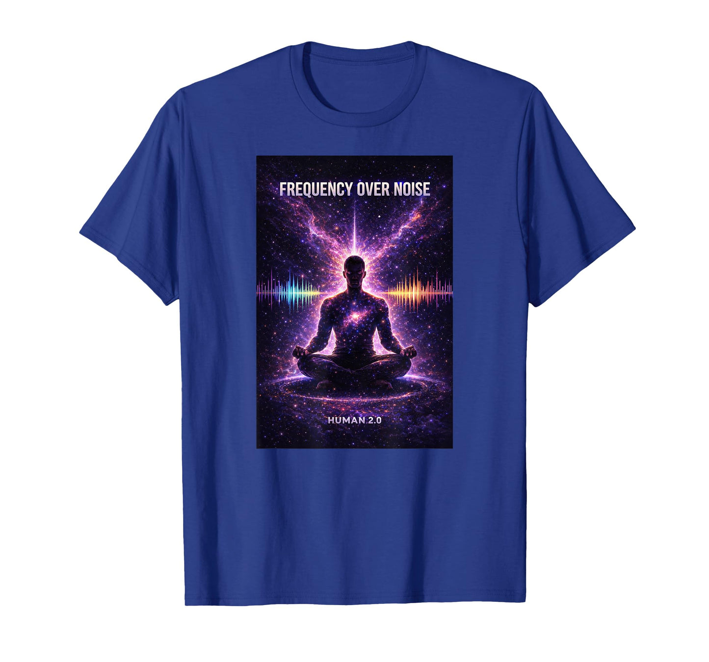Frequency Over Noise Meditation Mindset T-Shirt