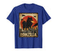 Funny Pomzilla Black Pomeranian Dog Monster Vintage Japanese T-Shirt