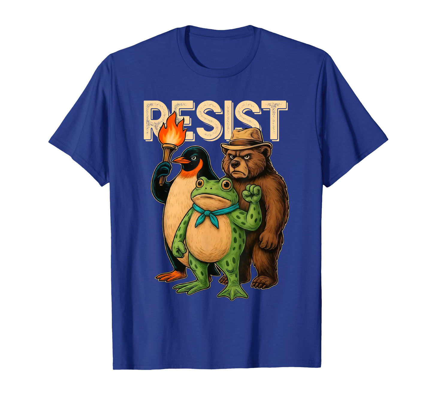 Resist Frog Portland Frog Protest for Men Women T-Shirt
