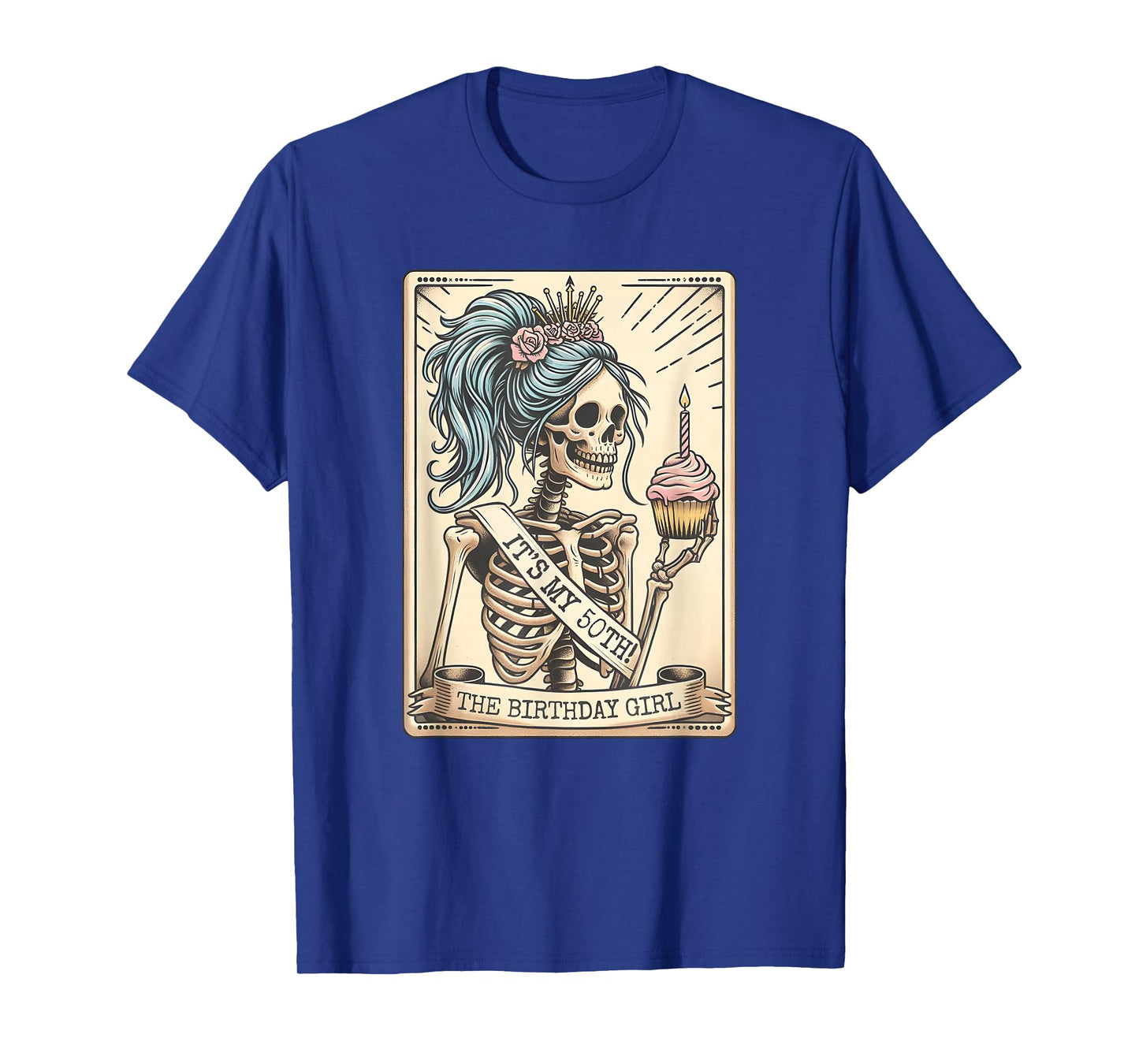 It's My 50th Birthday Tarot Card, Funny Skeleton Birthday T-Shirt