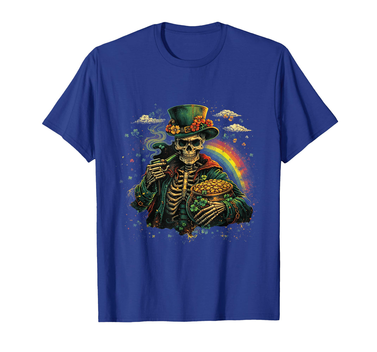 Skull Skeleton - Leprechaun St. Patrick's Day Saint Paddy's T-Shirt