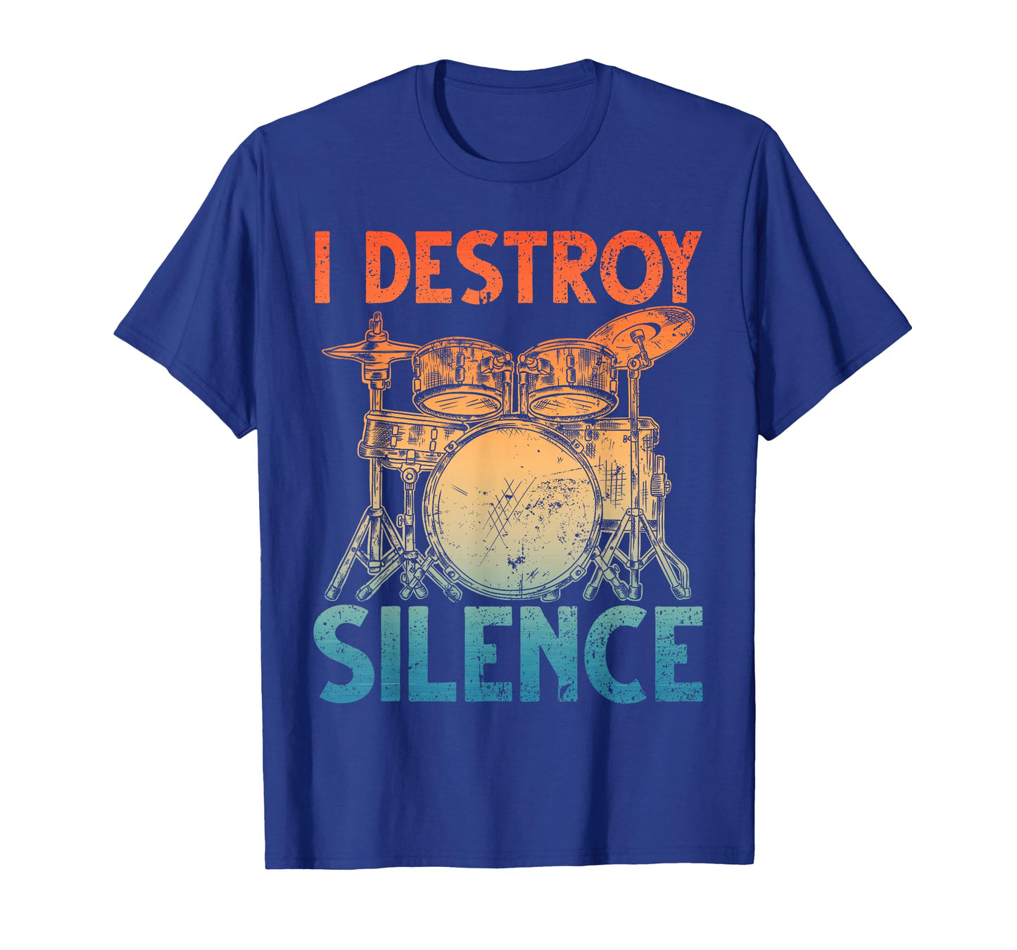 Funny Drumming Art for Men Women Drumline Drum Set Drummer T-Shirt