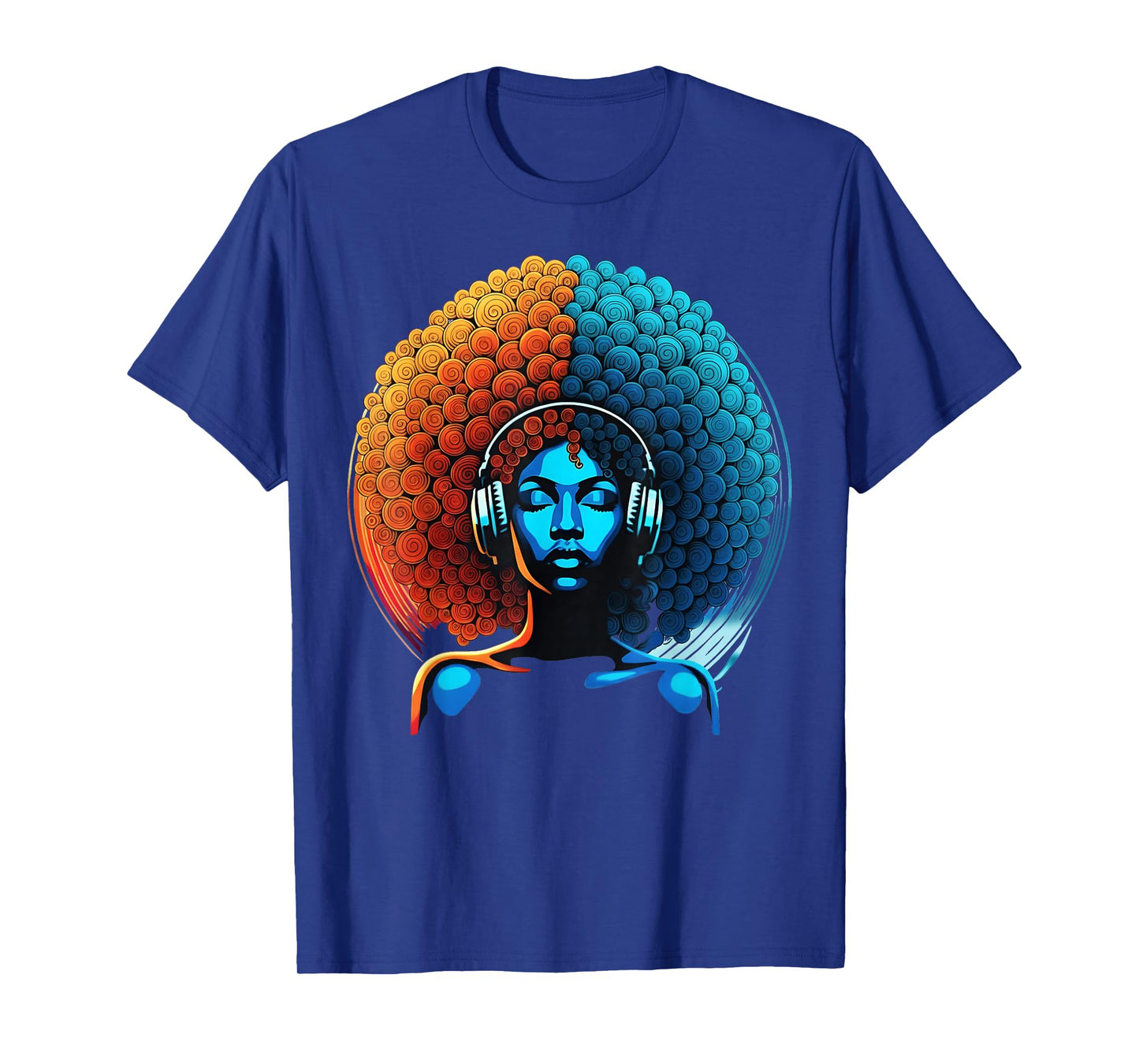 Retro 80s Funk Afro Girl Disco Soul African American Vinyl T-Shirt