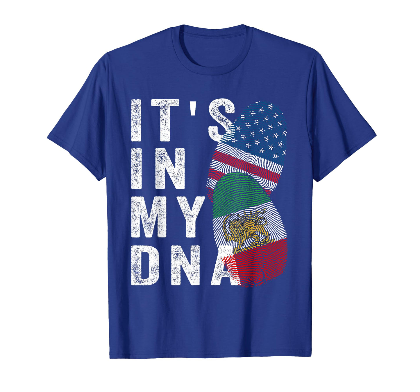 Iran Lion Sun Flag,Iran Flag,USA Flag,It's in My DNA T-Shirt