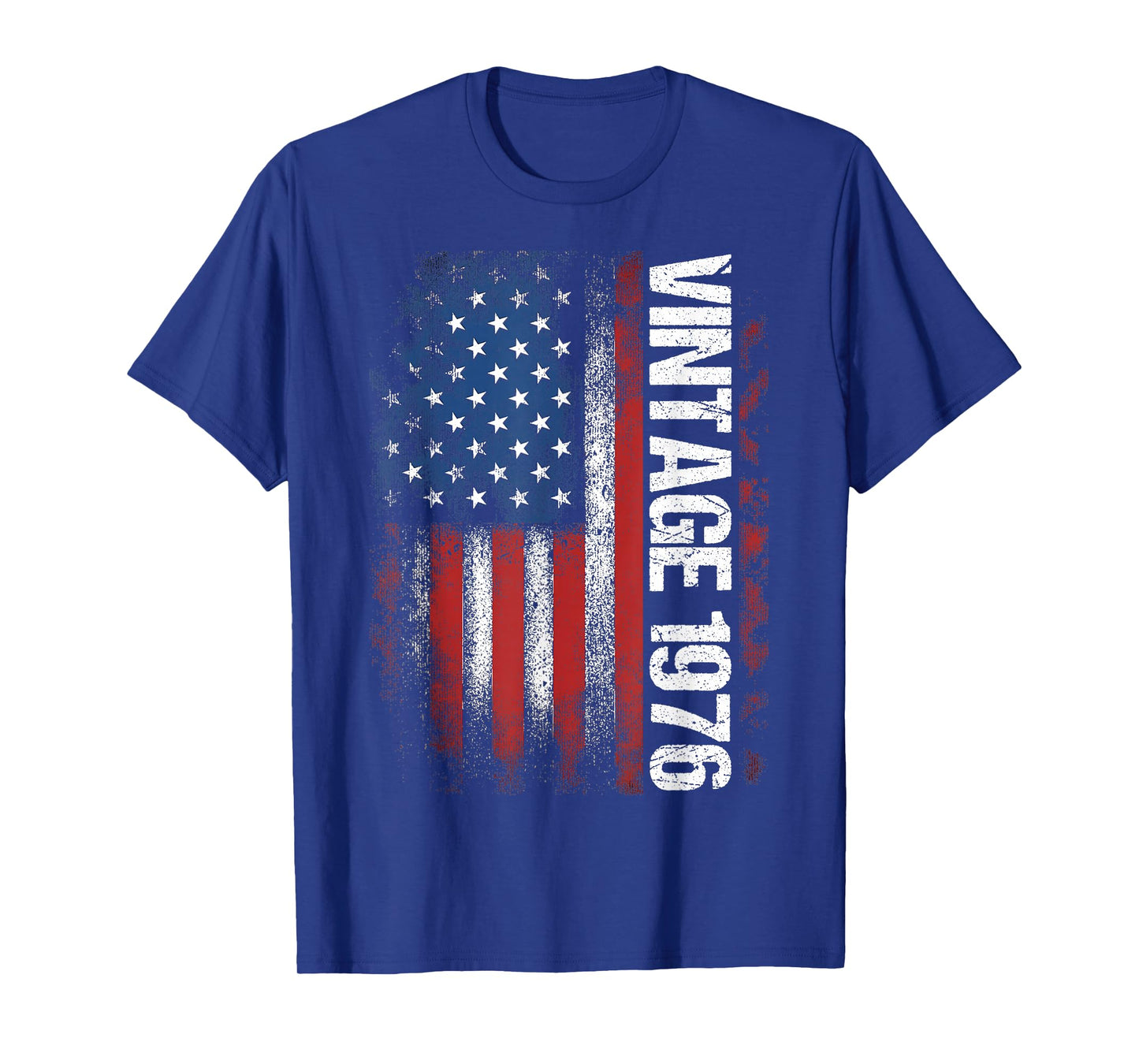 Vintage 1976 50th Birthday Gifts 50 Years Old American Flag T-Shirt