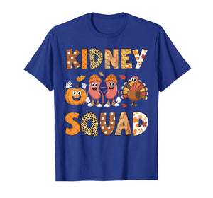 Kidney Squad Turkey Pumpkin Dialysis Nurse Thanksgiving T-Shirt