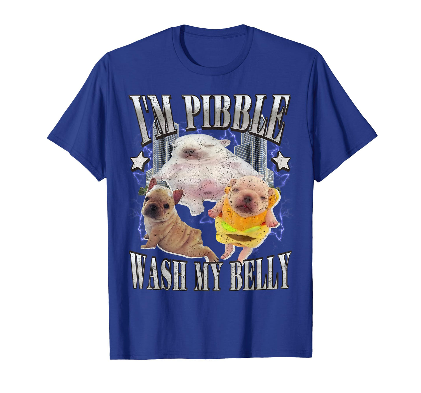 I Am Pibble Wash My Belly Funny Dog Clean My Belly Meme T-Shirt