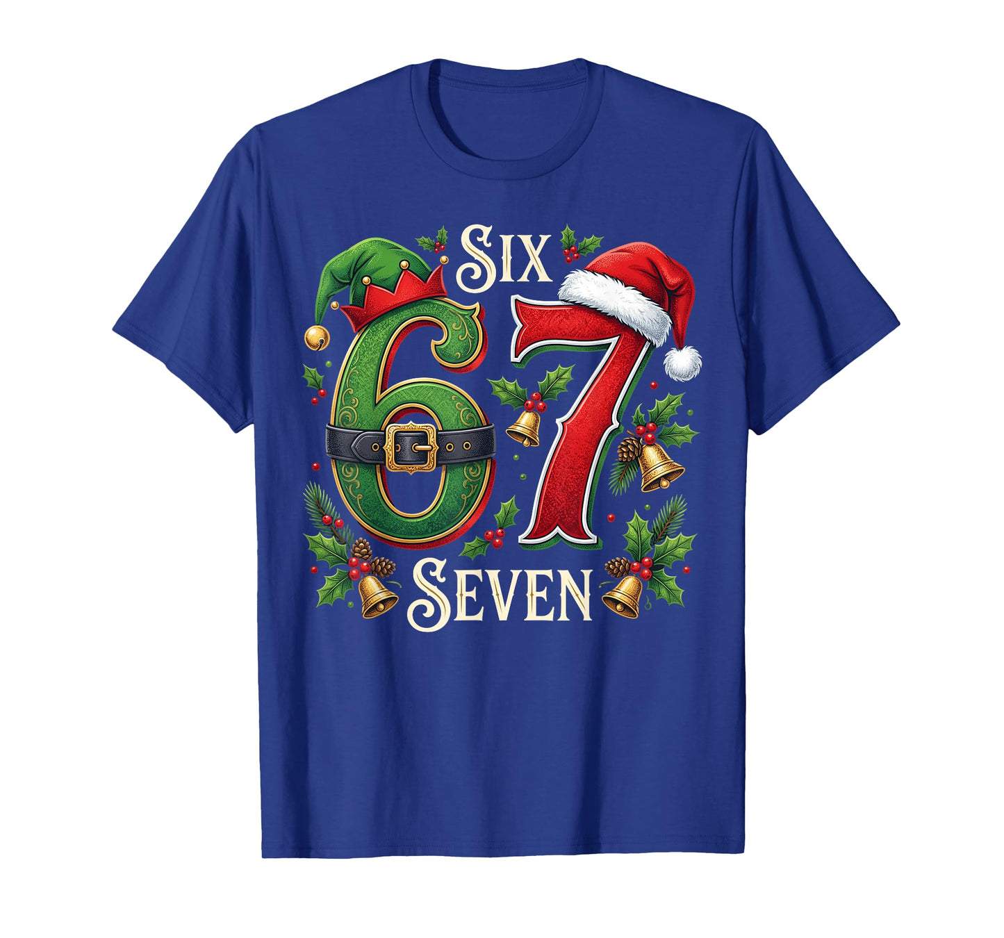 67 Christmas Funny 6 7 Meme Six Seven Xmas Boys Kids Youth T-Shirt