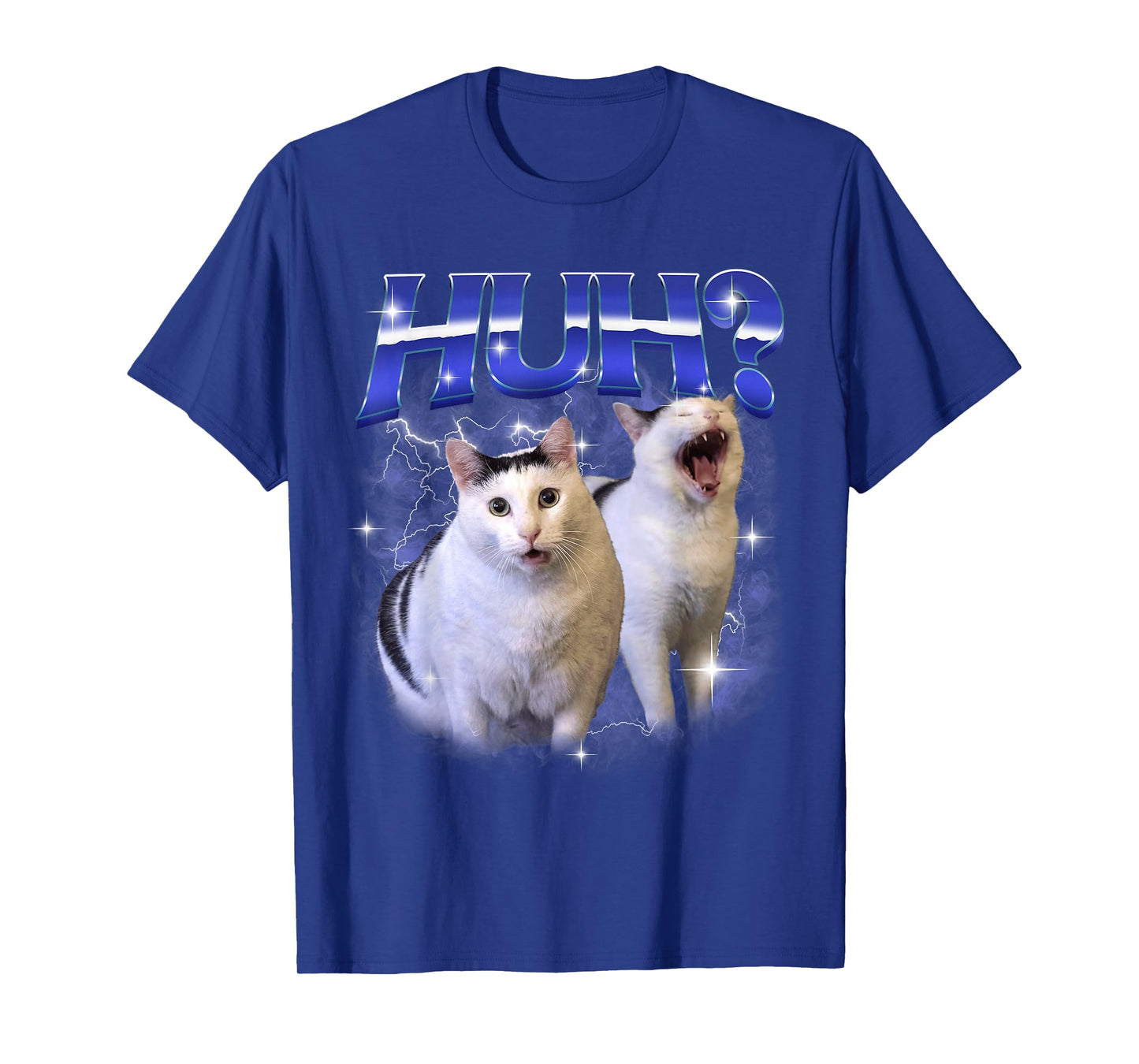Huh Funny Dank Cat Meme Goofy Ahh Cats Silly Stupid Brainrot T-Shirt