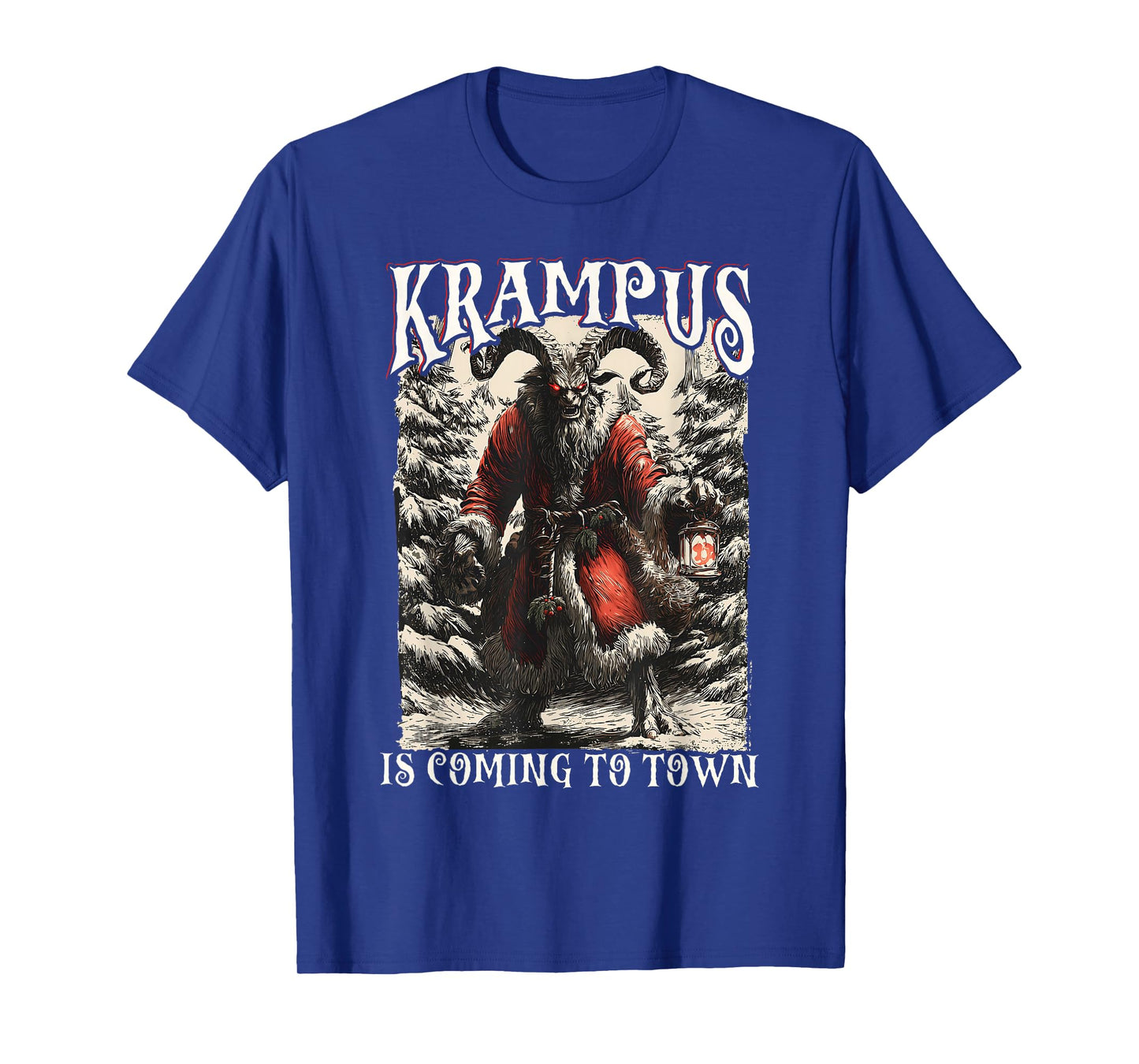 Krampus is Coming to Town Christmas Horror Holiday Xmas T-Shirt