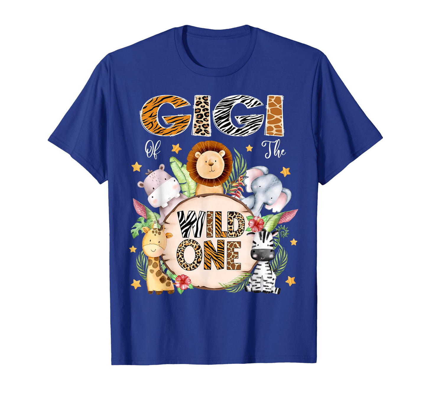 Gigi of The Wild One 1St Birthday Kids Safari Jungle T-Shirt