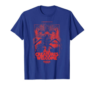 Stranger Things S5 V1 Cult Classics All Creatures Welcome T-Shirt