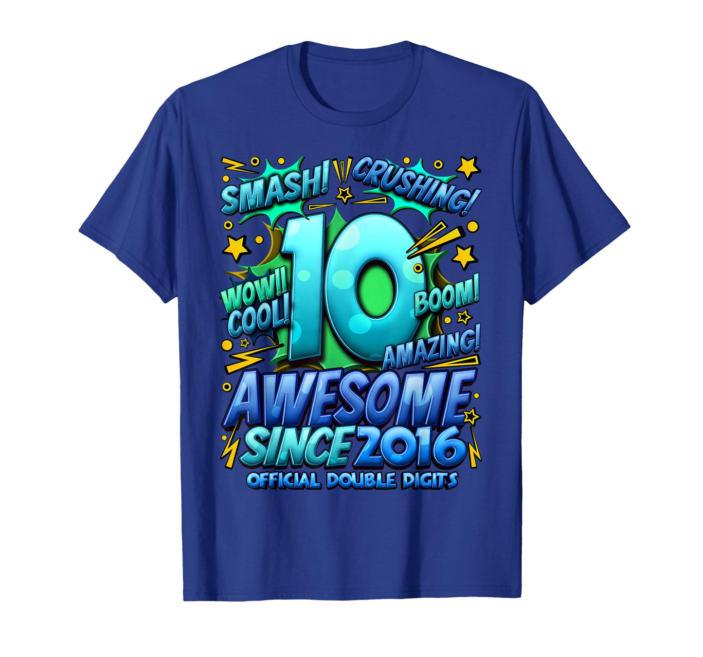 Official Double Digits 10 Year Old Boys 10th Birthday Boy T-Shirt