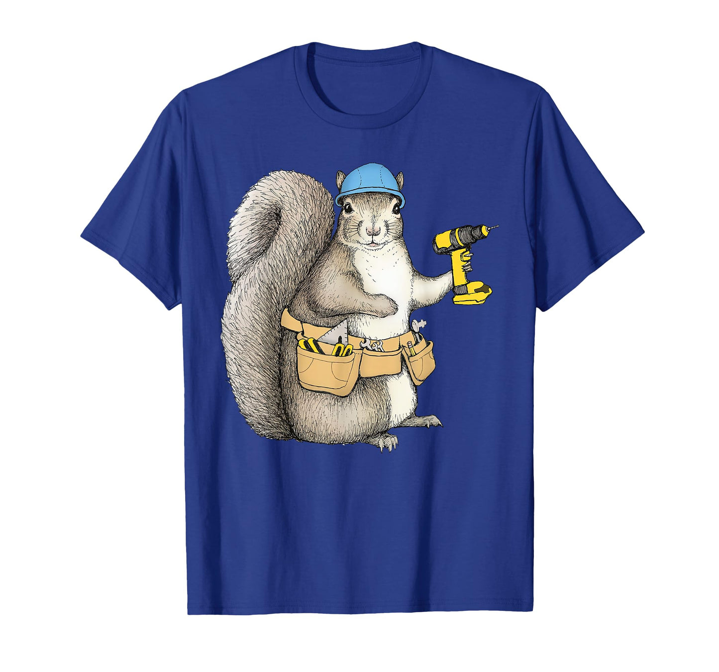 Handywoman Squirrel Animal Handyman Carpenters Construction T-Shirt