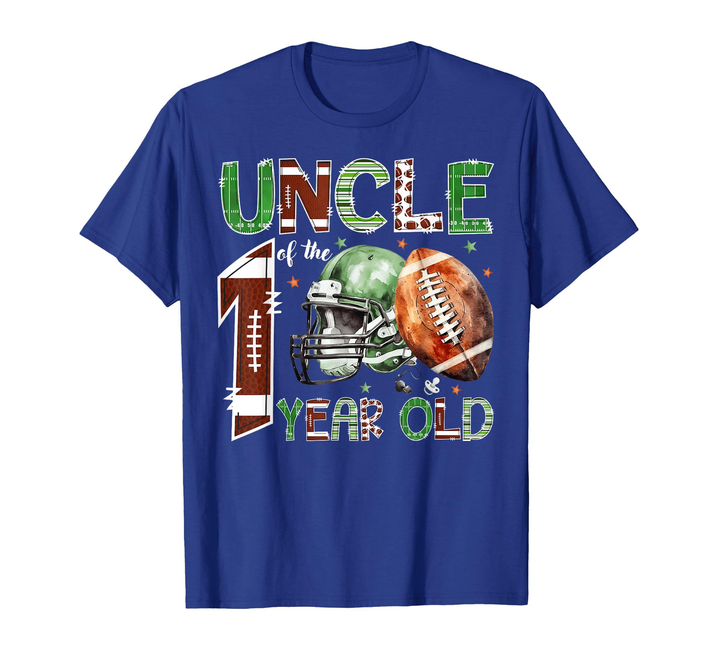 Uncle of The 1 Year Old Football Lover 1st Birthday Boy T-Shirt