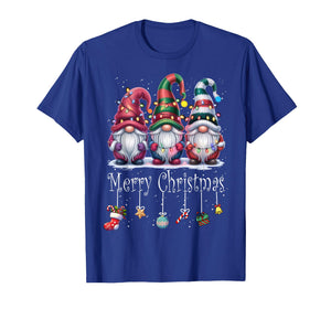 Funny Christmas Gnome Family Matching Outfit Holiday Lights T-Shirt