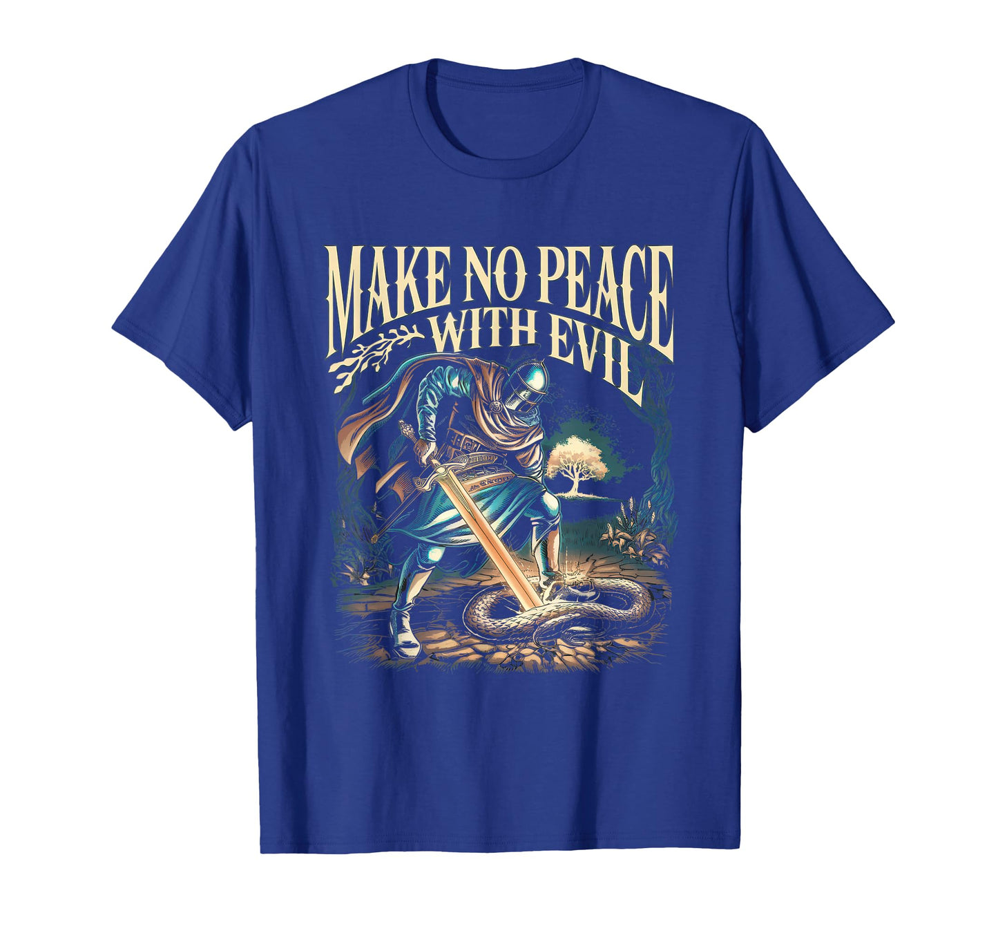 Make No Peace with Evil Tshirt Archangel Michael Jesus God T-Shirt