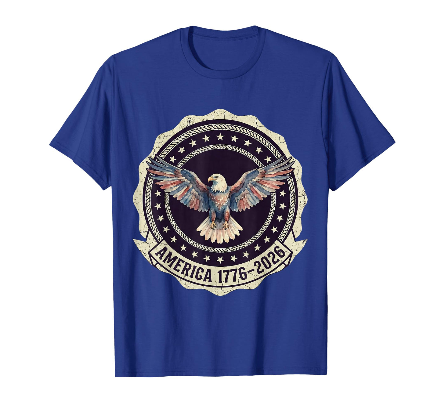 America 1776-2026 Anniversary Eagle Emblem T-Shirt