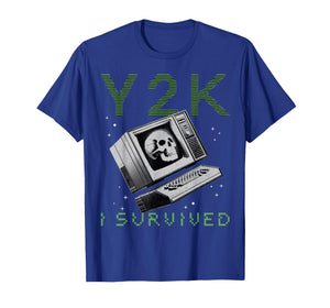 I Survived Y2K Millennium Bug Funny Retro Vintage T-Shirt