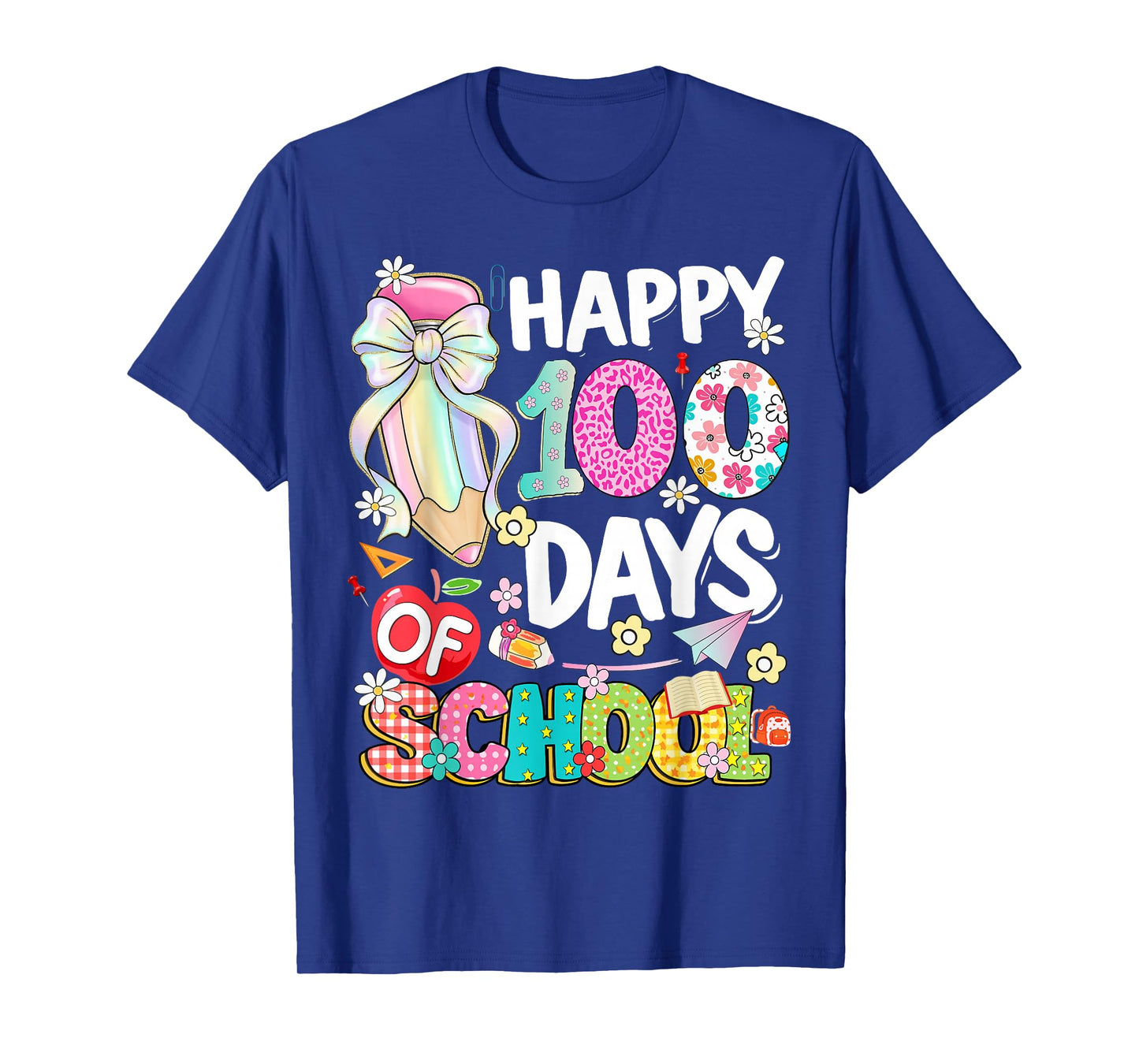 100th Day of School Kids Girls 100 Days Smarter Teachers T-Shirt
