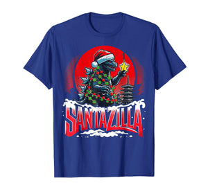 Kaiju Christmas Santazilla Japanese Monster Dinosaur Boys T-Shirt