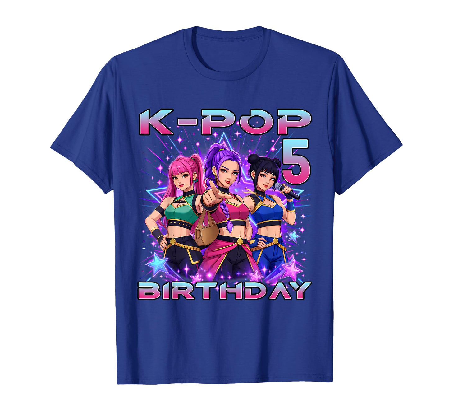 5th Birthday K-pop 5 Year Old Korean Music Birthday Kpop T-Shirt