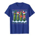 Funny Pickles Christmas Lights Santa Hat Xmas Ugly Sweater T-Shirt