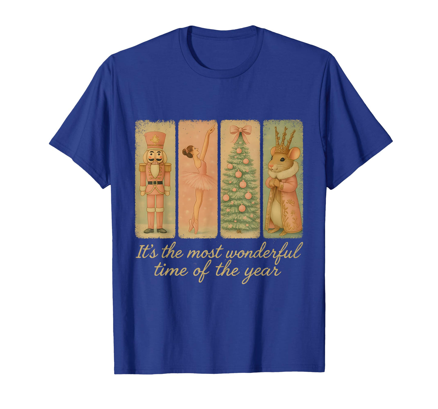 Vintage Nutcracker Ballet Christmas Art for Dancers T-Shirt