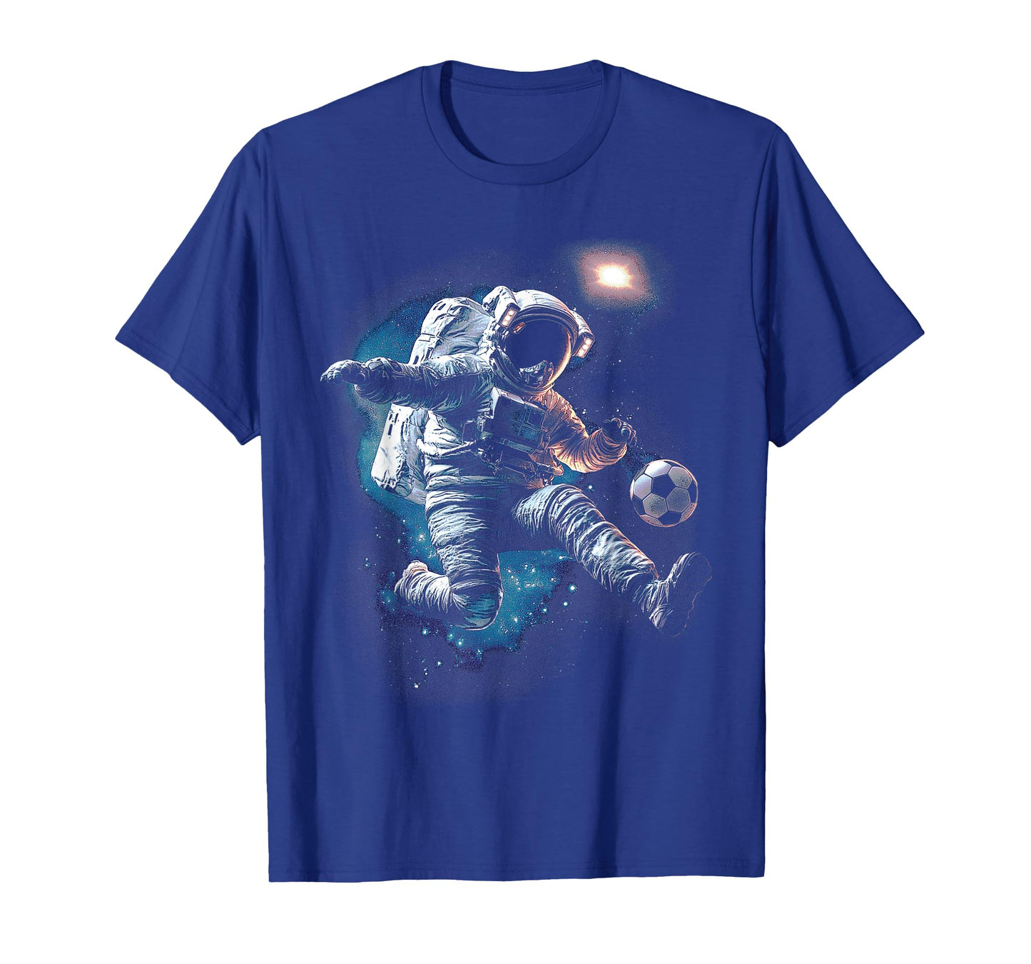 Astronaut Soccer Ball Sport Lover Outer Space Science Galaxy T-Shirt