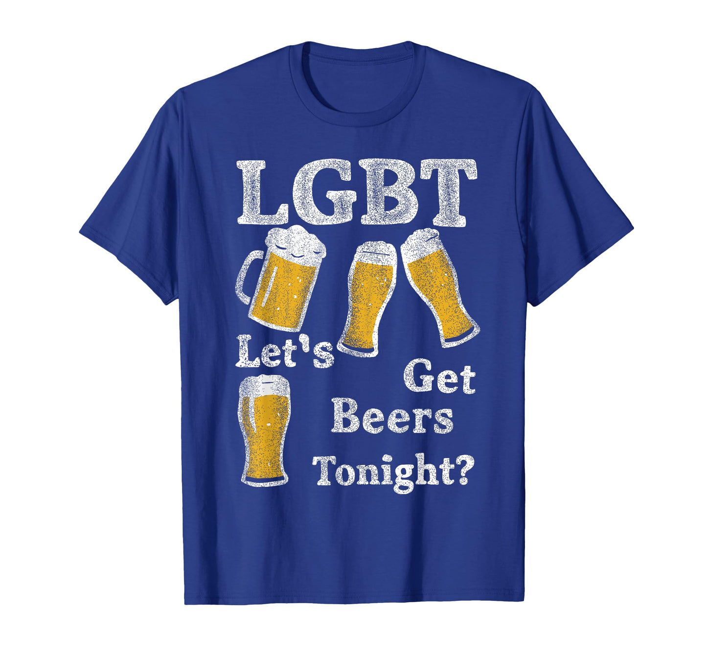 LGBT Let's Get Beers Tonight Beer Saying Funny Graphic T-Shirt