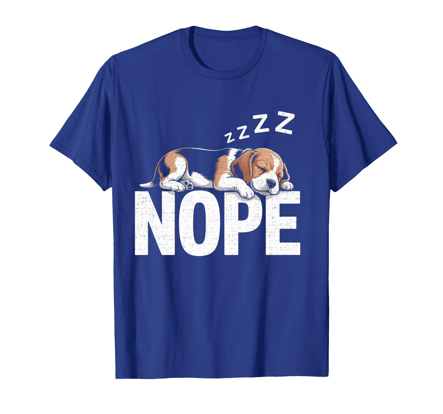 Nope Lazy Beagle Long Sleeve T-Shirt