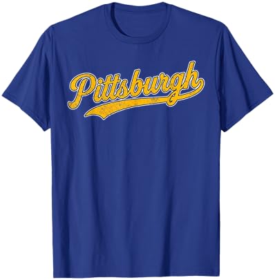 Retro Pittsburgh Throwback Classic Pittsburgh T-Shirt - T-Shirt | Royal
