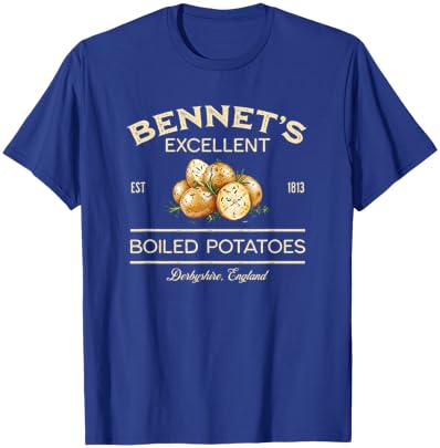 Pride and Prejudice Funny Boiled Potatoes Logo T-Shirt - T-Shirt | Royal