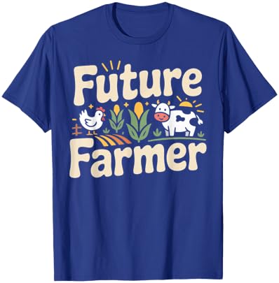Farming Farmer Tractor Future Farmer T-Shirt - T-Shirt | Royal