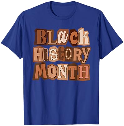 Black History Month Men Women Afro African Pride Culture T-Shirt - T-Shirt | Royal