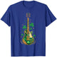 Electric Guitar Shamrock St Patrick's Day Bass Guitarist T-Shirt - T-Shirt | Royal