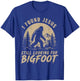 I Found Jesus Still Looking for Bigfoot Funny Christian Men T-Shirt - T-Shirt | Royal