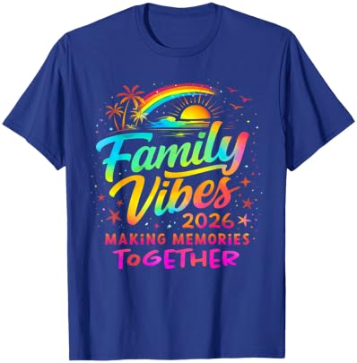 Colorful Family Vacation Beach Matching 2026 T-Shirt - T-Shirt | Royal