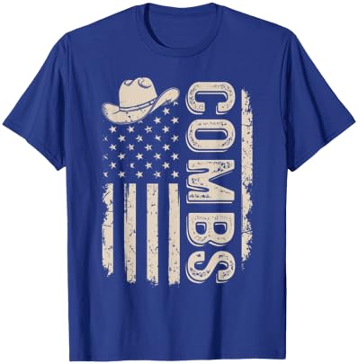 Vintage Combs Name Personalized Combs Family Reunion T-Shirt - T-Shirt | Royal