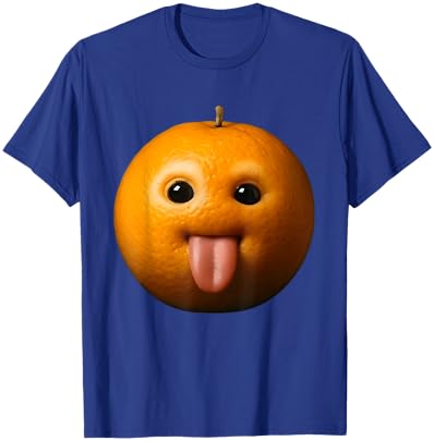 Ai Orange Meme Ai Fruits Eating Fruit Funny brainrot Silly T-Shirt - T-Shirt | Royal