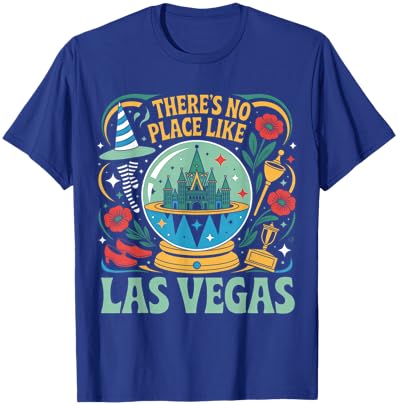 There's No Place Like Las Vegas Retro 80s T-Shirt - T-Shirt | Royal