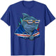 Cape Verde Flag Shark Cape Verdean Roots Cabo Verde T-Shirt - T-Shirt | Royal