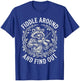 Funny Raccoon Fiddle Around and Find Out Bluegrass Music Pun T-Shirt - T-Shirt | Royal