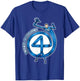 Marvel Fantastic Four Mister Fantastic 4" Logo Comic Art T-Shirt - T-Shirt | Royal