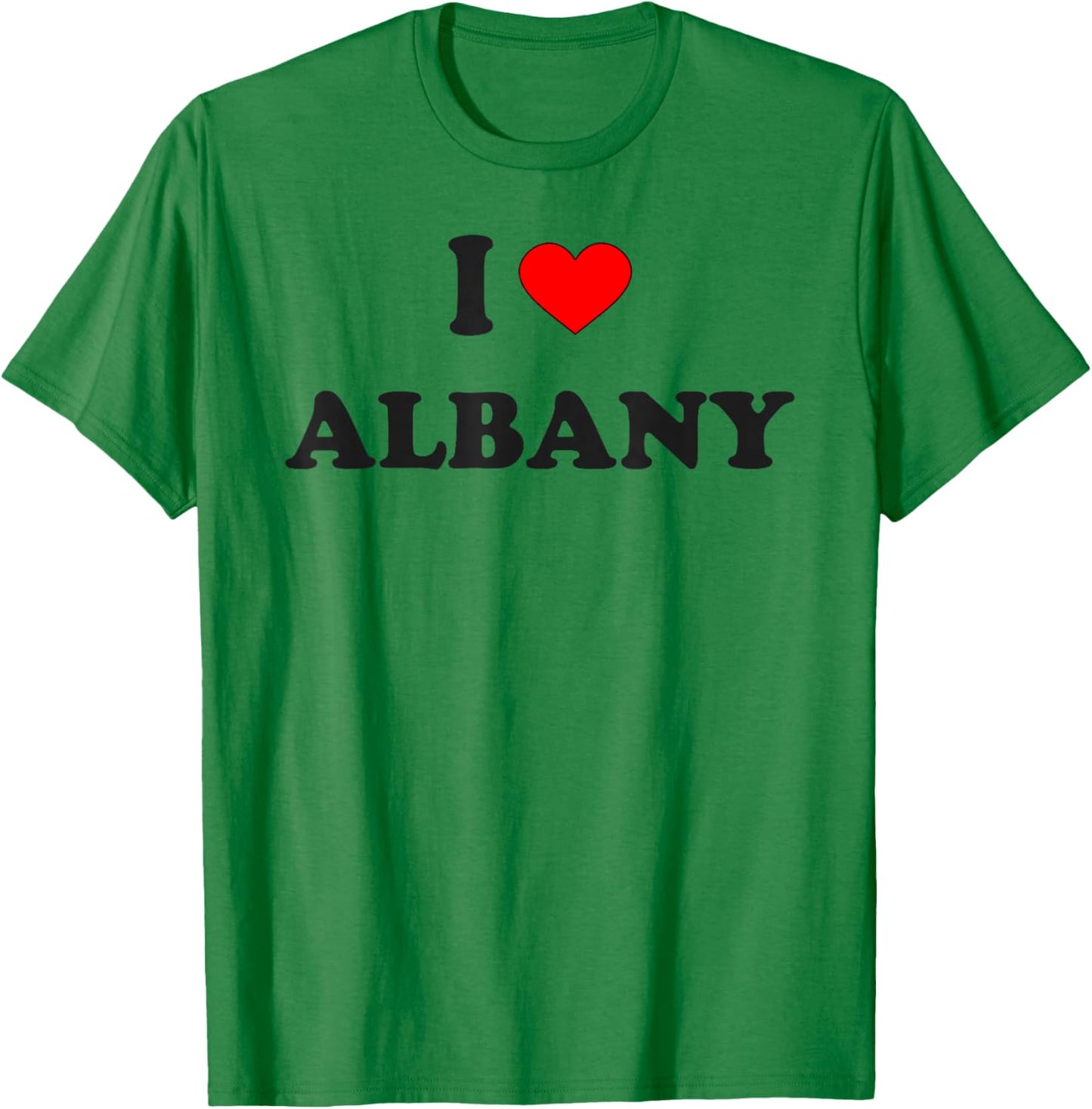 I Heart Albany I Love Albany City T-Shirt - T-Shirt | Irish Green