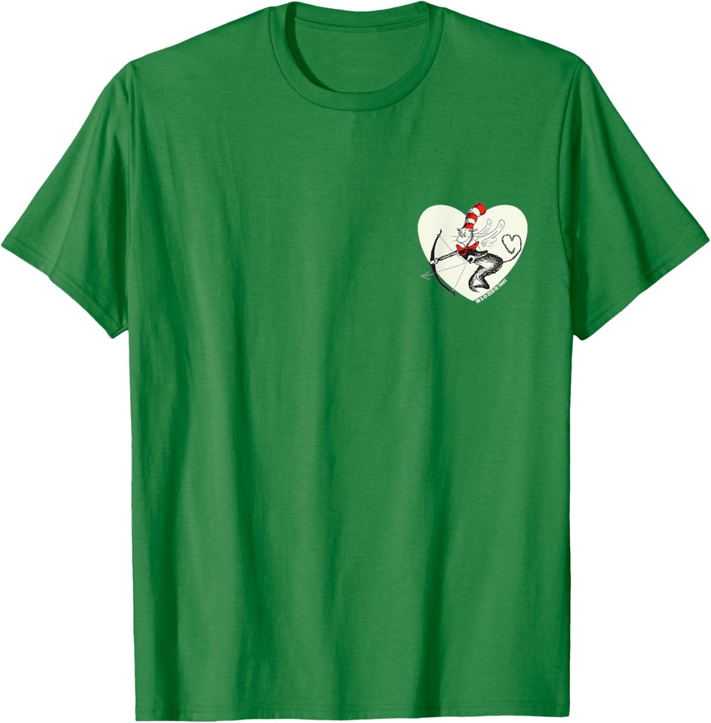 Dr. Seuss Cat in The Hat Love Officially Licensed T-Shirt - T-Shirt | Irish Green