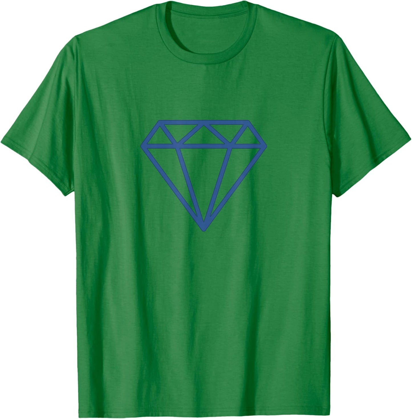 Diamond Shirts Urban Denim Blue Jean Aesthetic T-Shirt - T-Shirt | Irish Green