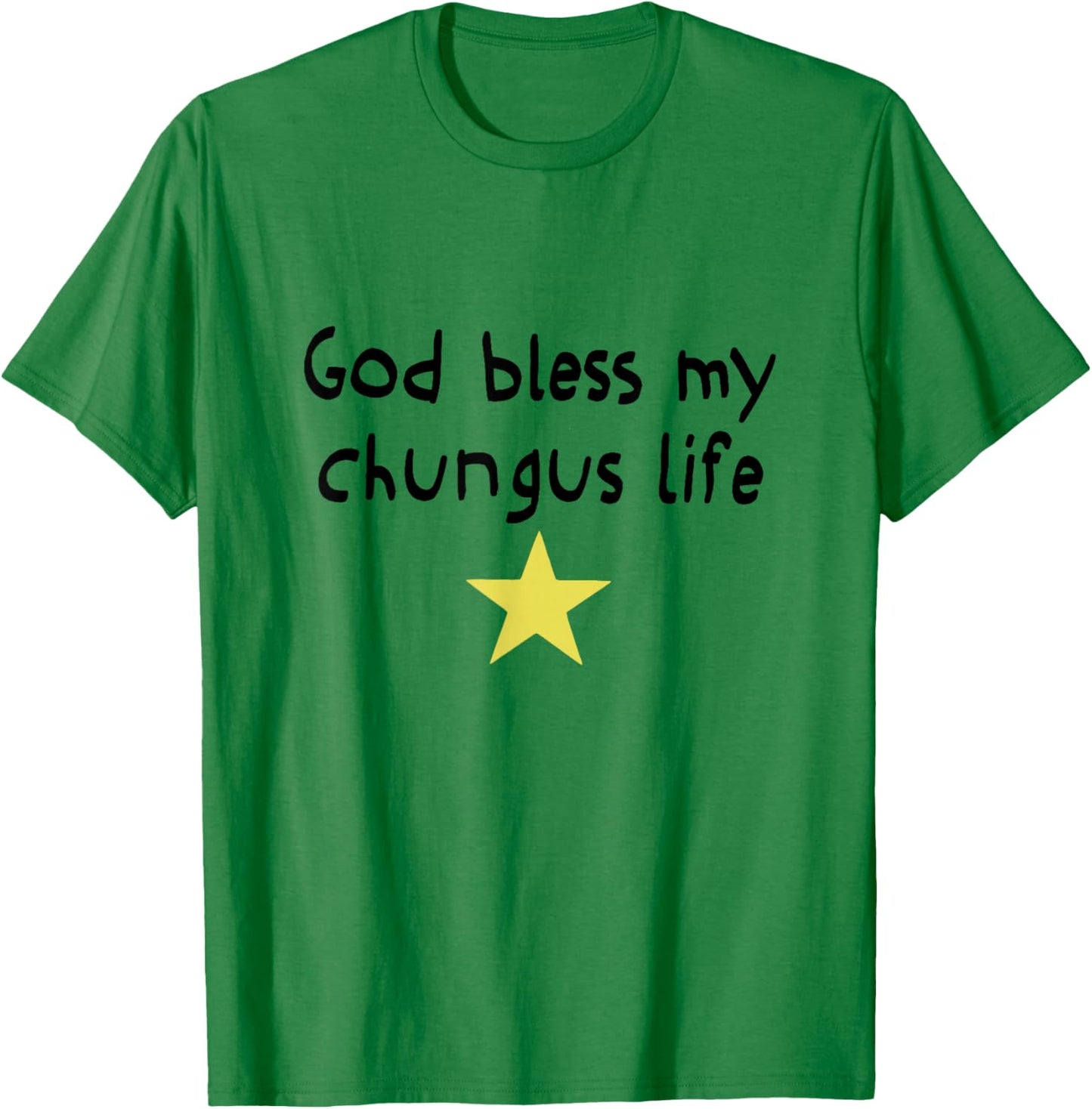 God Bless My Chungus Life Meme Funny Brainrot Meme Women Men T-Shirt - T-Shirt | Irish Green