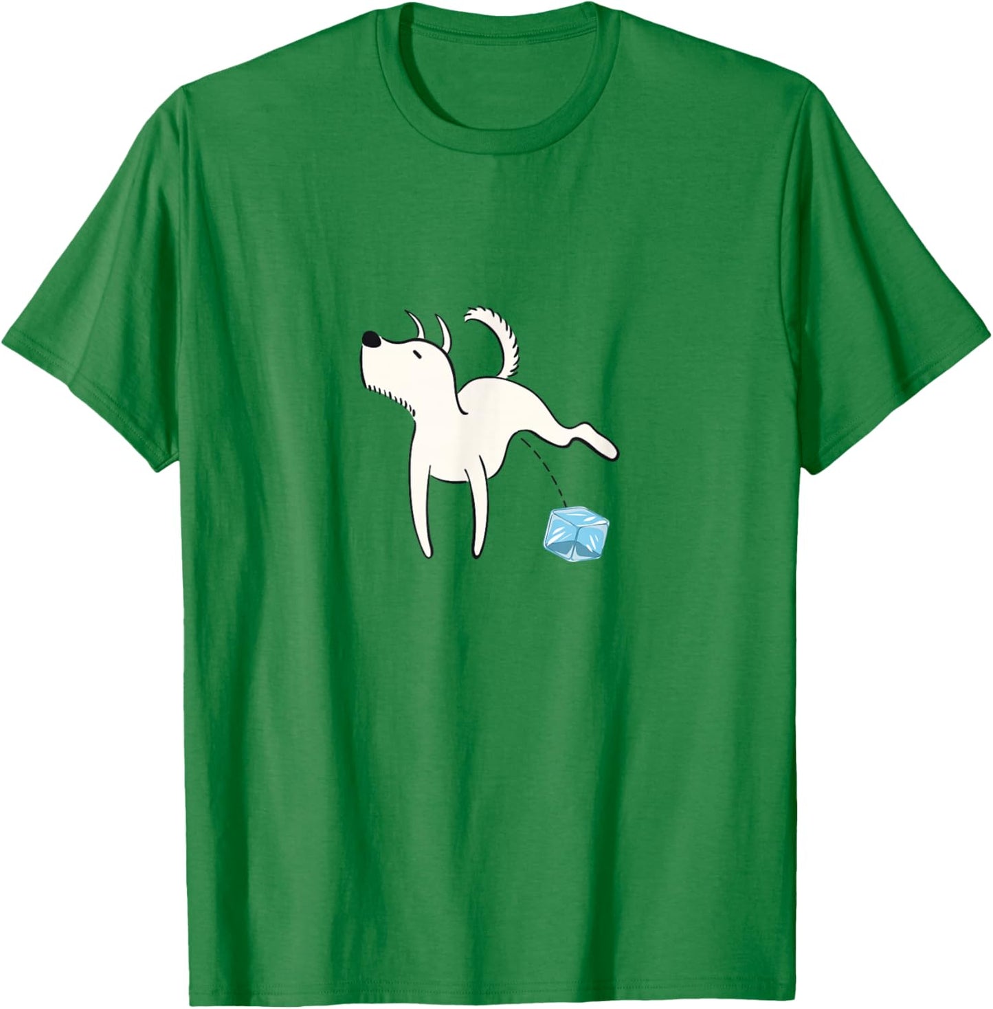 Anti Ice Funny Dog Ice Cube T-Shirt - T-Shirt | Irish Green