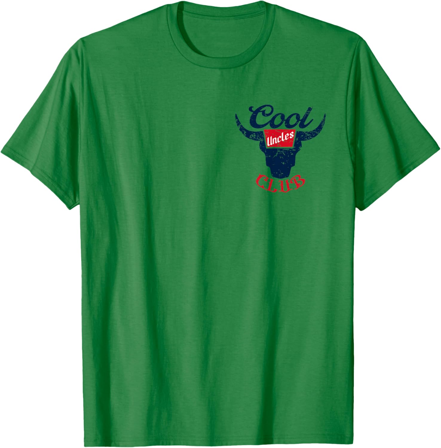 Cool Uncles Club Best Uncle Ever Funny Pocket Fathers Day T-Shirt - T-Shirt | Irish Green